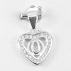 925 Sterling Silver Jewelry Pendant Initial Alphabet O in Heart 1 Pc/$3.99