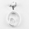 925 Sterling Silver Jewelry Initial Alphabet Double O Pendant 1.15 G.