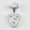 0.93 G. Real 925 Sterling Silver Jewelry Initial Alphabet G in Heart Pendant