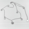 3.00 G. Good Letter 5 with White CZ Real 925 Sterling Silver Necklace 18 Inch.