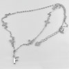 Letter F Butterfly Design 925 Sterling Silver Jewelry Necklace Leangth 18 Inch.