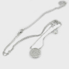 3.83 G. White CZ Real 925 Sterling Silver Necklace Jewelry Length 16 Inch.