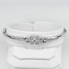 Beautiful Style 925 Sterling Silver Jewelry Bangle Diameter 55 mm.
