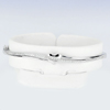 9.15 G. Round White CZ Real 925 Sterling Silver Bangle Diameter 56 Mm.