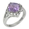 4.81 G. Natural Gem Amethyst Real 925 Sterling Silver Fine Jewelry Ring Size 7