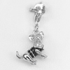 2.92 G. Real 925 Sterling Silver Fine Jewelry Pendant Dog Size 25 x 13.2 Mm.