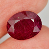 5.75 Ct. Oval Shape Natural Gemstone Purplish Red Ruby Madagascar