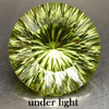 76.60 CT. STUNNING IF CHANGE BROWN TO GREEN CREATED GEM CONCAVE