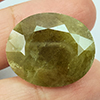 Natural Green Yellow Sphene 49.69 Ct. Oval Shape 20.5 x 20.4 Mm Gemstone From Madagascar