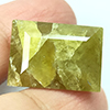 Natural Green Yellow Sphene 29.86 Ct. Baguette Shape Gemstone From Madagascar