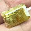 Natural Green Yellow Sphene 22.99 Ct. Octagon Shape 12.5 x 18.7 Mm Gemstone
