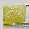 Natural Yellow Green Sphene 14.98 Ct. Rough Baguette Shape 14 x 12 Mm Gemstone