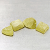 Natural Yellow Green Sphene 17.80 Ct. 4 Pcs Rough Mixed Shape 8.9 x 9.5 Mm Gemstones From Madagascar