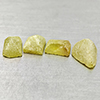 Natural Yellow Green Sphene 18.91 Ct. 4Pcs Rough Mixed Shape 14.7 x 10.5 Mm Gemstone From Madagascar