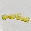 Natural Yellow Green Sphene 24.99 Ct.4 Pcs Rough Mixed Shape 14.2 x 7.2 Mm Gemstones From Madagascar