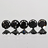 Natural Black Loose Diamond 0.87 Ct. 5 Pcs Round Diamond Cut 3.3 Mm