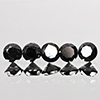 Natural Black Loose Diamond 0.81 Ct. 5 Pcs Round Diamond Cut 3.3 Mm