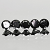 Natural Black Loose Diamond 1.06 Ct. 5 Pcs Round Diamond Cut 3.6 Mm