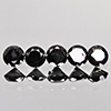 Natural Black Loose Diamond 1.04 Ct. 5 Pcs Round Diamond Cut 3.6 Mm