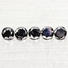 Natural Black Loose Diamond 1.13 Ct. 5 Pcs Round Diamond Cut 3.7 Mm