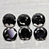 Natural Black Loose Diamond 1.36 Ct. 5 Pcs Round Diamond Cut 3.7 Mm