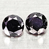 Natural Black Loose Diamond 0.78 Ct. 2 Pcs Round Diamond Cut 4.1 Mm