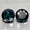 Natural Blue Loose Diamond 0.30 Ct. 2 Pcs Round Diamond Cut 3.2 Mm