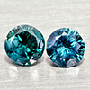 Natural Blue Loose Diamond 0.21 Ct. 2 Pcs Round Diamond Cut 2.9 Mm