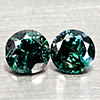 Natural Blue Loose Diamond 0.21 Ct. 2 Pcs Round Diamond Cut 3 Mm From Belgium