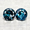 Natural Blue Loose Diamond 0.17 Ct. 2 Pcs Round Diamond Cut 2.8 Mm From Belgium