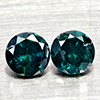 Natural Blue Loose Diamond 0.15 Ct. 2 Pcs Round Diamond Cut 2.7 Mm From Belgium