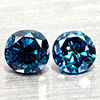 Natural Blue Loose Diamond 0.18 Ct. 2 Pcs Round Diamond Cut 2.7 Mm From Belgium