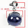 925 Sterling Silver Pendant Jewelry With Natural Blue Sapphire Oval Cabochon