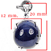925 Sterling Silver Pendant Jewelry With Natural Blue Sapphire Oval Cabochon