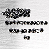 Natural Black Diamond 1.07 Ct. 50 Pcs Round Diamond Cut 1.8 Mm