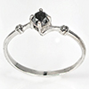 925 Sterling Silver Ring Jewelry 0.93 Grams With Natural Diamond 0.22 Ct. Size 6.75 925 Sterling Silver Ring Jewelry 0.93 Grams With Natural Diamond 0.22 Ct. Size 6.75