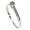 925 Sterling Silver Ring Jewelry 0.84 Grams With Natural Diamond 0.13 Ct. Size 7 925 Sterling Silver Ring Jewelry 0.84 Grams With Natural Diamond 0.13 Ct. Size 7