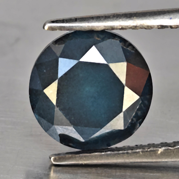 Natural Blue Diamond 2.69 Ct. Round Brilliant Cut  6.4 Mm.