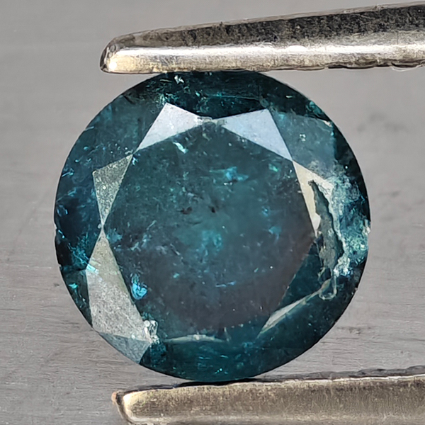Natural Blue Diamond 0.65 Ct. Round Brilliant Cut  5.5 Mm.