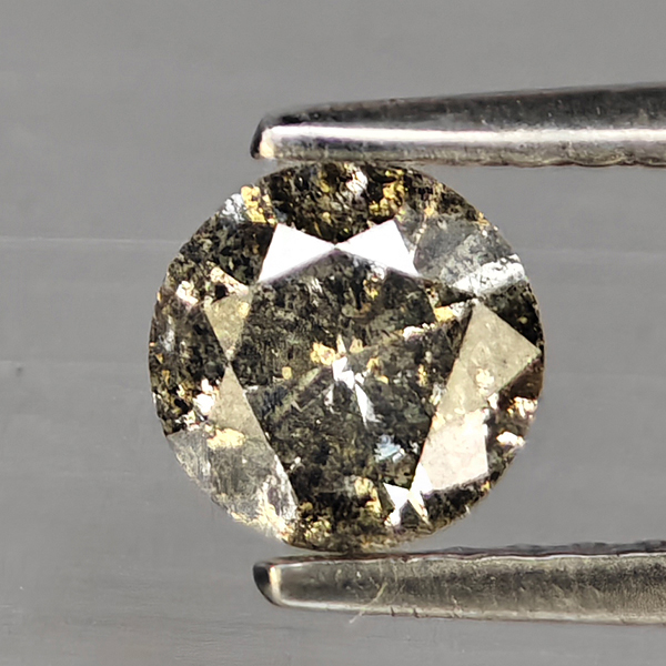 Natural Champagne Color Diamond 0.50 Ct. Round Diamond Cut 5.2 Mm. Natural Champagne Color Diamond 0.50 Ct. Round Diamond Cut 5.2 Mm.