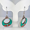 5.03 Grams Fancy Shaep Design Multi Color Metal Silver Plated Fine Jewelry Earrings