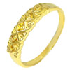 Natural Gemstone Yellow Sapphire 14K Solid Gold Ring Jewelry Size 7
