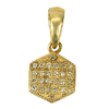 0.50 G. Natural White Diamond 10K Solid Gold Pendant