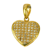 0.93 G. Natural White Diamond 10K Solid Gold Pendant