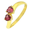 Clean Natural Gemstone Pinkish Red Ruby 18K Solid Gold Ring Jewelry Size 6.5