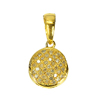 0.65 G. Natural White Diamond 10K Solid Gold Pendant