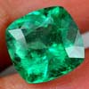 Unheated 3.43 Ct. Cushion Natural Rich Green Emerald
