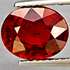 Natural Orange Red Spessartine Garnet 3.95 Ct. Oval Shape 9 x 7.5 Mm Gemstone From Namibia