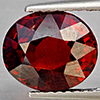 Natural Orange Red Spessartine Garnet 4.30 Ct. Oval Shape 9.2 x 8.2 Mm Gemstone From Namibia