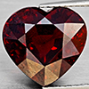 Natural Orange Red Spessartine Garnet 11.78 Ct. Heart Shape 12.9 x 12.2 Mm Gemstone From Namibia